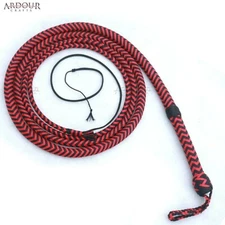 Para cord Nylon Bullwhip 04 to 16 feet Long 16 Plait Handmade Indiana jones Whip