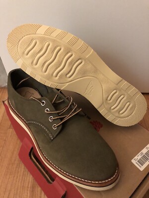 RED WING Oxford Loden Round Toe Brand New Limited Edition Green Olive Suede  USA | eBay