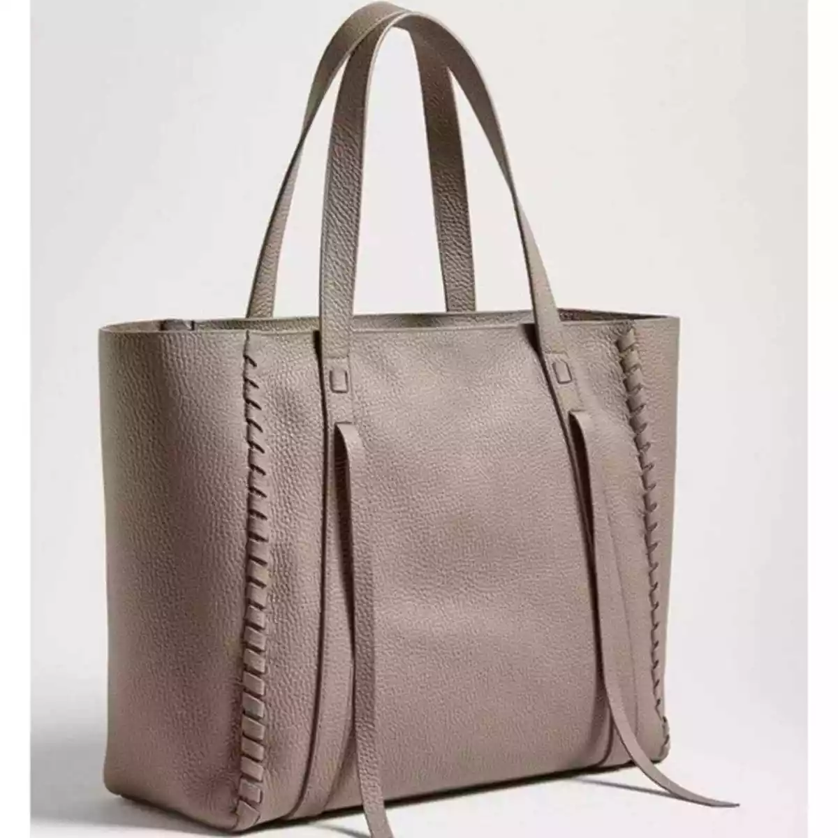 AllSaints Ray East West Pebbled Leather Tote Bag and Leather Pouch
