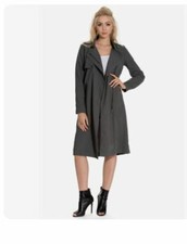 Only Grace Spring Coat Forged Iron Uk L Rrp £45 Ln112 Ff 20