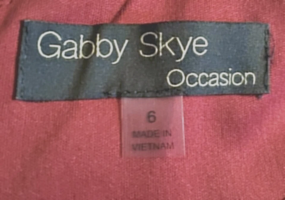 Vestido GABBY SKYE OCASION Elegante Hilo Metálico/Encaje Talla 6 Foto 4 de 4