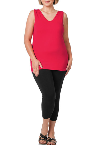 新品ASANA TANK, BLACK NOISE XS Zenana 3X Soft Cotton Spandex Tank Top V Neck Racer Back