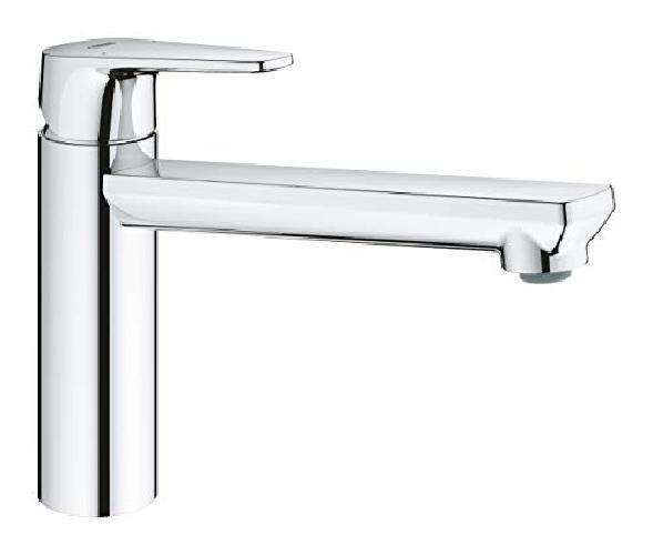Grohe 31693000 BauEdge Miscelatore per Lavello, Nero, Bocca Media