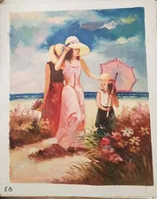 Hand Painted Oil On Canvas Mixed Technique Impressionism 40X50 CM