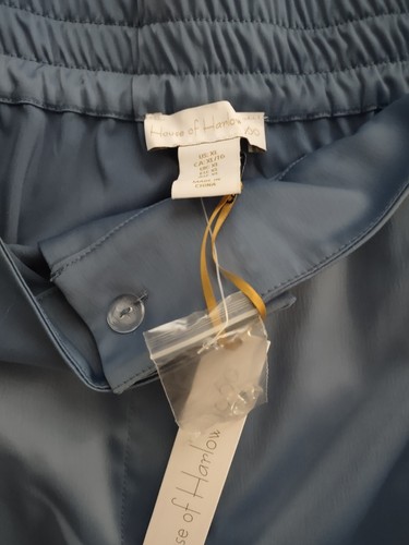 Suit By House of Harlow 1960 giacca di raso con cintura e pantaloni gamba larga XL Insaam 31 - Foto 7 di 7