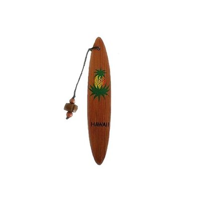 Hawaiian Koa Wood Hand Painted Pineapple Bookmark from Hawaii