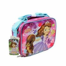 Walt Disney Sofia The First Princess 9.5" Pink Lunch Bag Lunchbox-Brand New v2