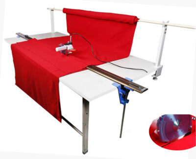 110V High Speed Fabric End Cutter w/86.6'' Rack & Digital Counter Delay Function