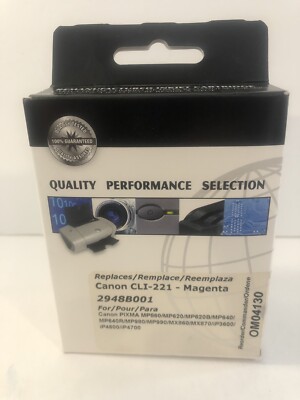 Compatible For Canon CLI-221-Magenta 2948B001, Om04130