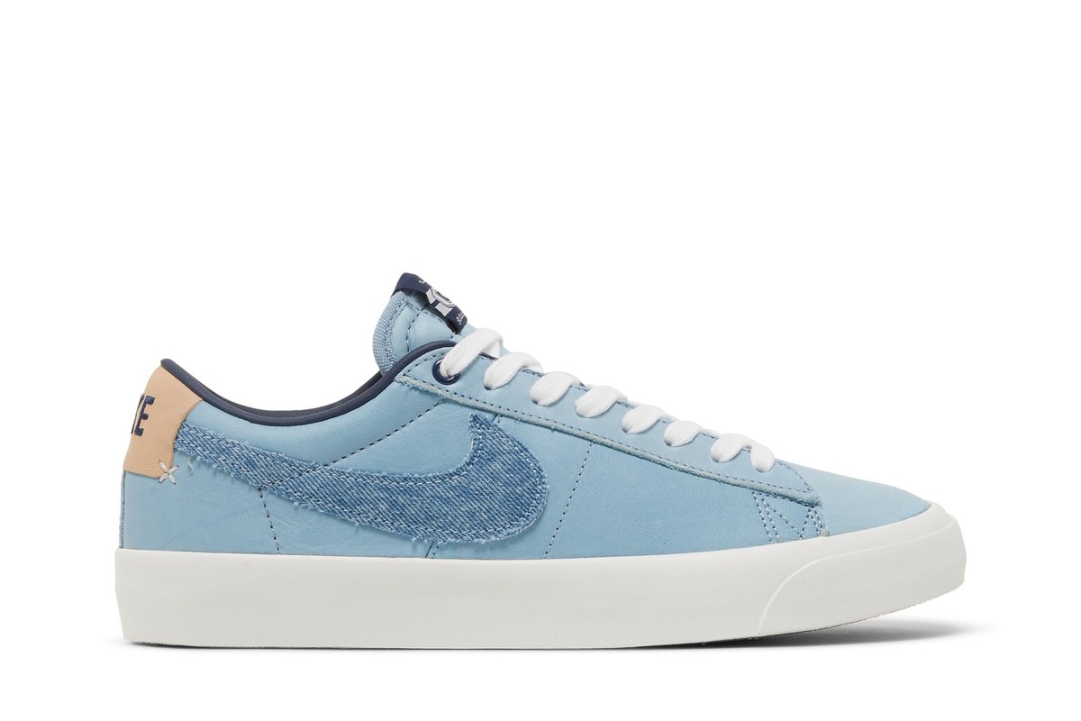 スニーカー Nike Blazer Low USA Denim Size 10 - Nike Blazer GT SB Low Light Denim for sale online