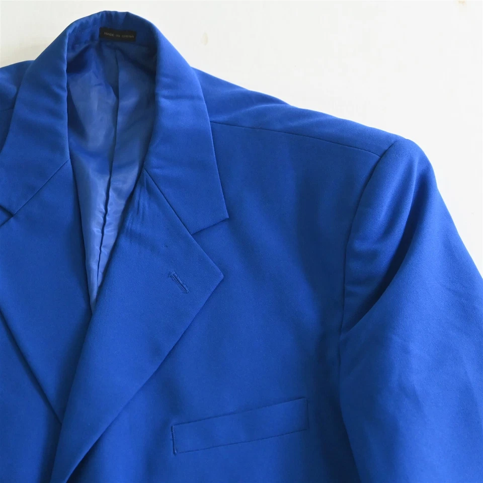 Preffered 44S 36x29 Royal Blue Mens Jacket Pants Suit - Image 3 of 4