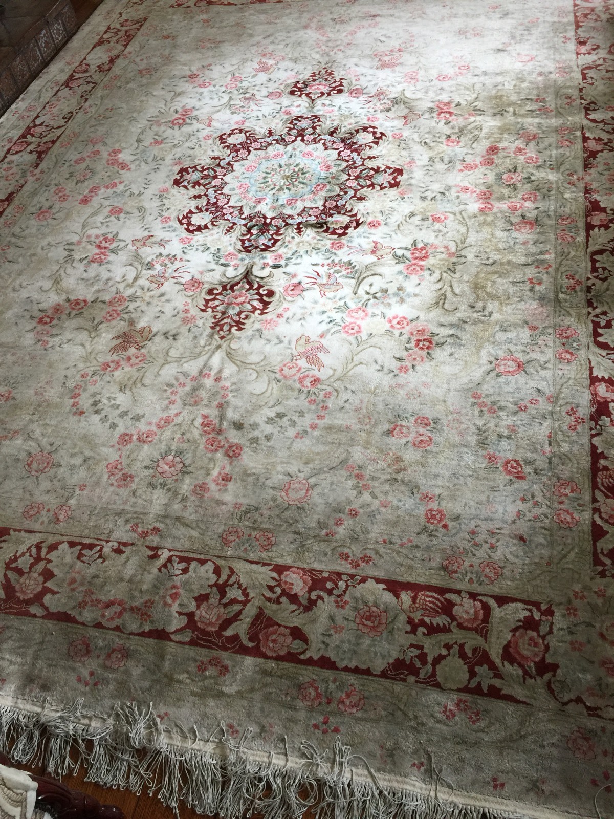 100% Silk Rug 9"x12.4" In Pristine Condition