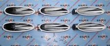 1956 Buick Portholes Set Of 6 Die Cast Chrome Oem 1169577