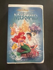 Walt Disney Little Mermaid VHS, 1989 Rare Banned Cover Little Mermaid