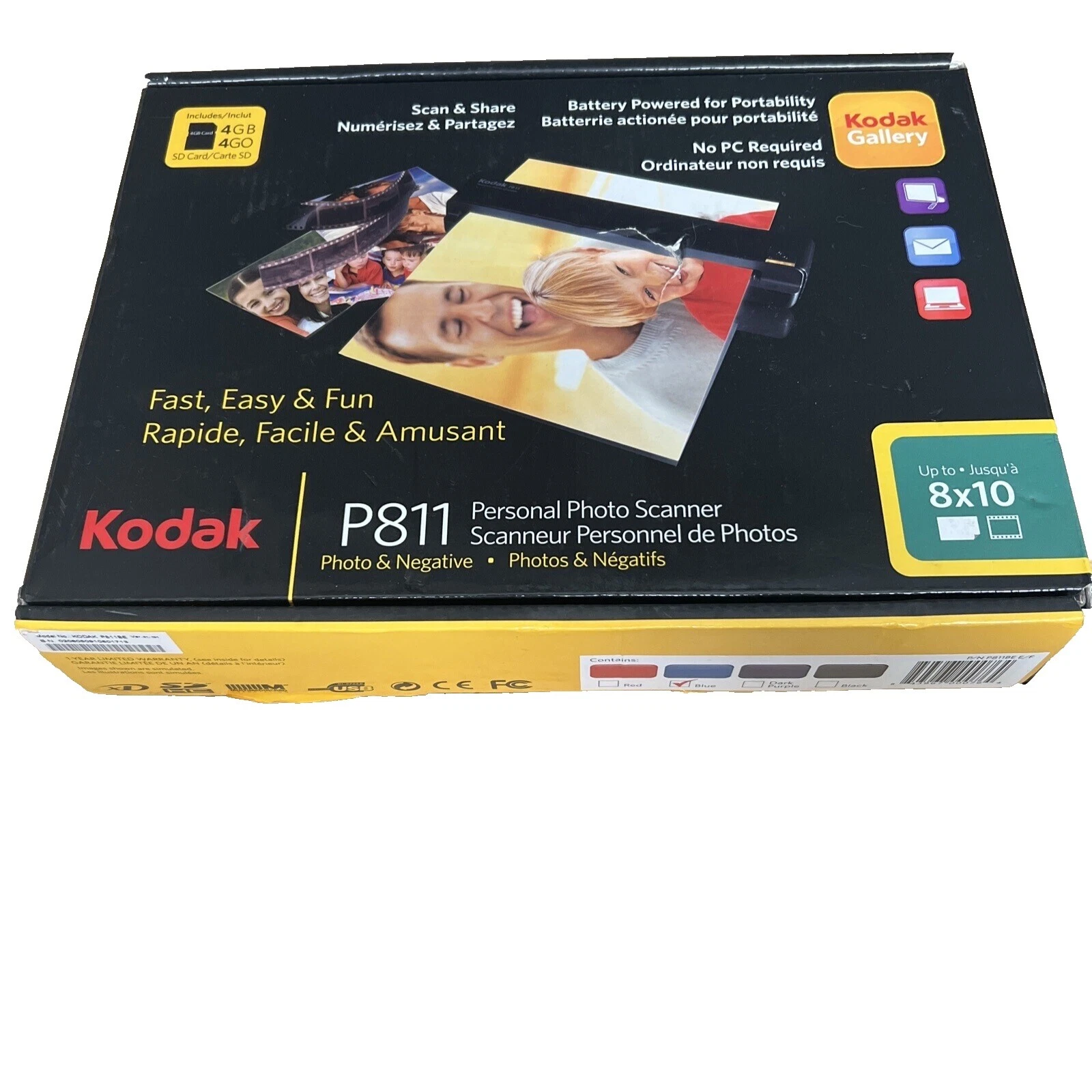 Conectividad USB 2.0 Kodak escáneres de mano