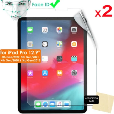 NOT SPECIFIED 2x ULTRA CLEAR Screen Protectors for Apple iPad Pro 12.9" 2022, 2021, 2020, 2018