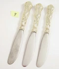 '3' VINTAGE STERLING SILVER BUTTER SPREADERS,STRASBOURG, (NEW MARK), GORHAM CORP