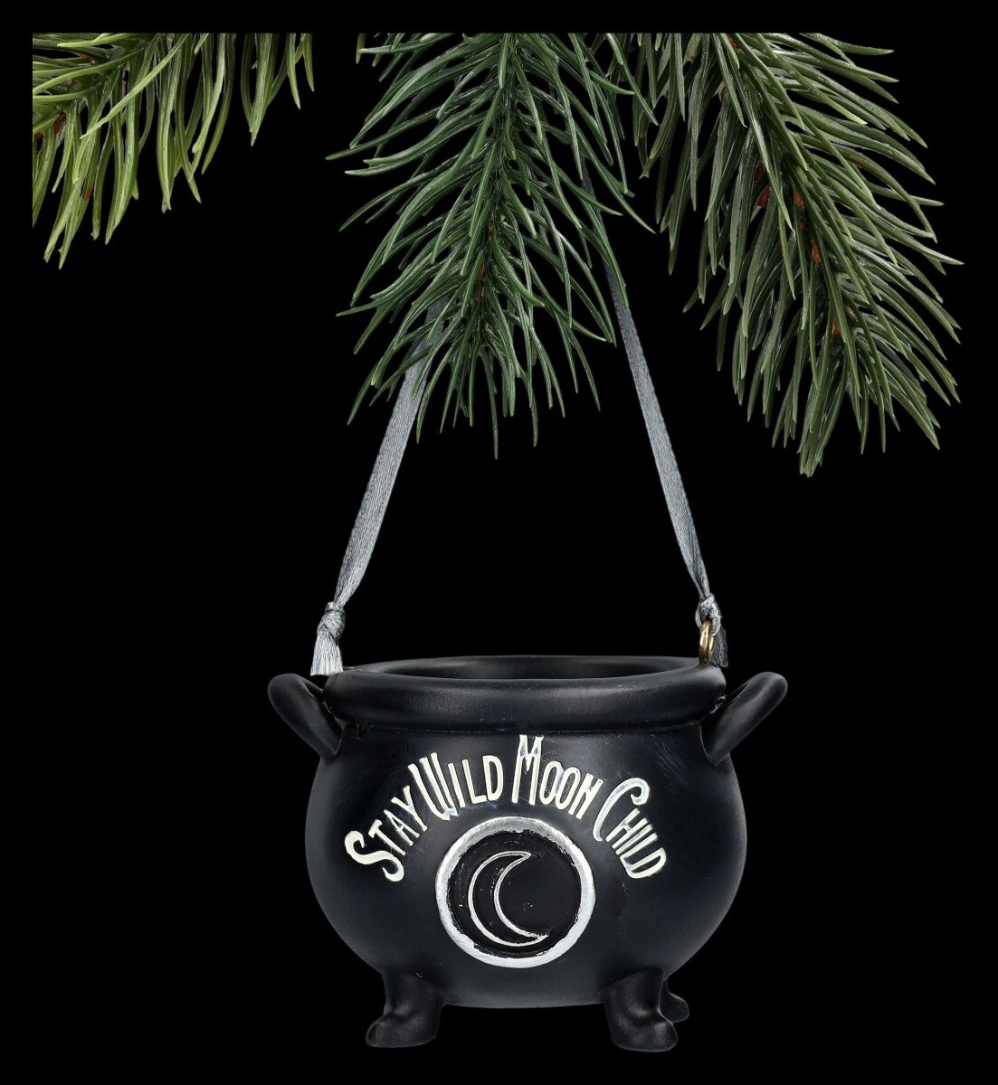 Christmas Ornaments - Cauldron - Moon Child - Fantasy Christmas Decoration