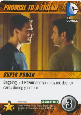 PROMISE TO A FRIEND DC Comics Deck Building Game ARROW OLIVER QUEEN