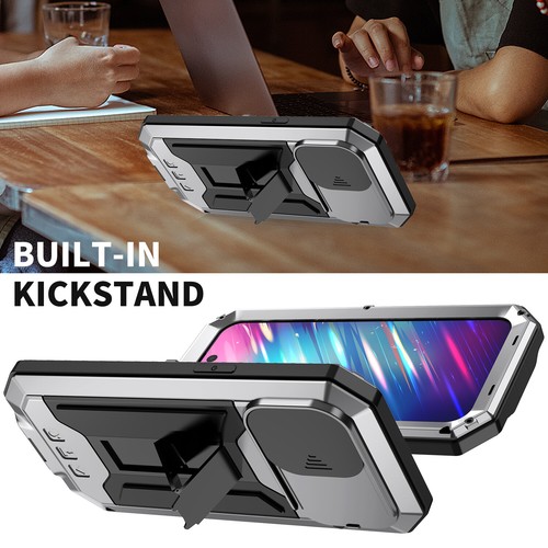 For iPhone 16 15 14 13Pro Max Case Shockproof Aluminum Gorilla Glass Metal Cover - Picture 24 of 46