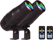 LED Pinspot Light,Stage Spotlight Mini 15W RGBW Disco Ball Spot Lights 4