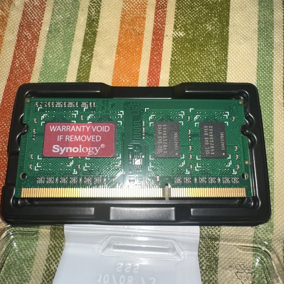 Genuine Synology Memory Module 2GB DDR3-1600 03-402G853B0  CL11 SODIMM - Image 2 of 2