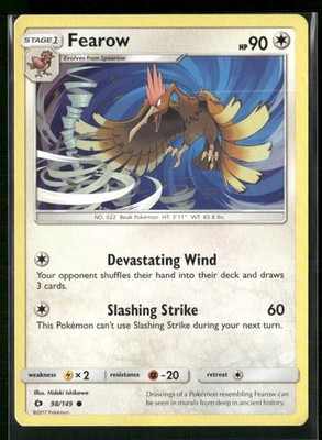 Fearow SM Base Set 98/149 Regular LP