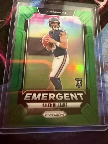 2024 Panini Prizm - Emergent Caleb Williams #1 Green Wave Prizm (RC)