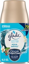 Glade Automatic Spray Refill, Air Freshener for Home and Bathroom, Aqua Waves, 6
