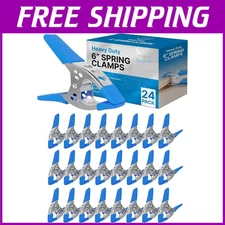 Reliable Nickel-Plated Steel Clamps 24-Pack