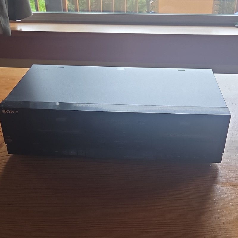 Sony TC-W301 Cassette Player & Recorder Black Dolby Noise Reduction