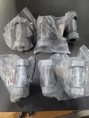 6 Pack 1/2'' Galvanized Iron Compression Couplings Pipe Repair Coupler New