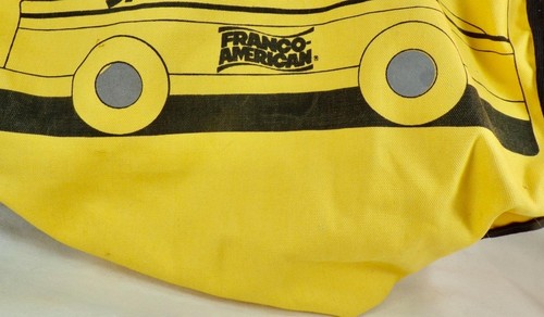 Spaghetti O's School Bus Lunch Bag Franco American Cloth 1984 Vintage - Picture 7 of 17