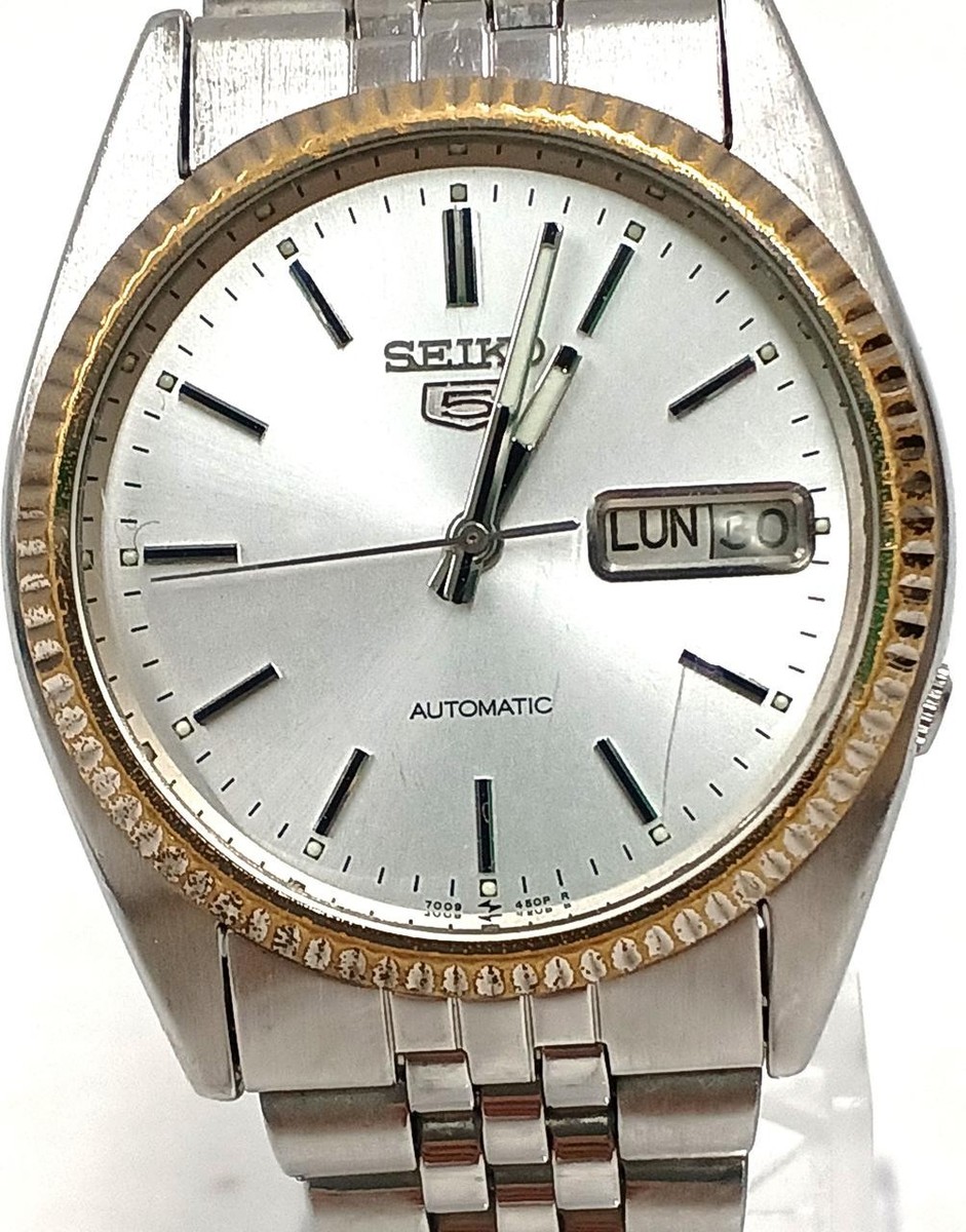 SEIKO5 7009-3110 デイデイト　SEIKO ピラミッド　ジュビリー Seiko 5 Sports 7009-3110 Jubilee Automatic Gold Day Date