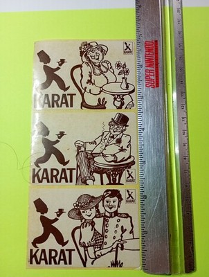 KARAT Polish Coffee Brand 1970s STICKERS