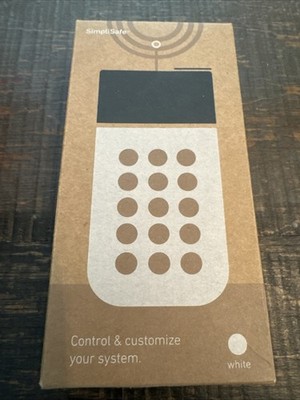 SimpliSafe Wireless Pin pad Keypad KP3W White NEW OPEN BOX