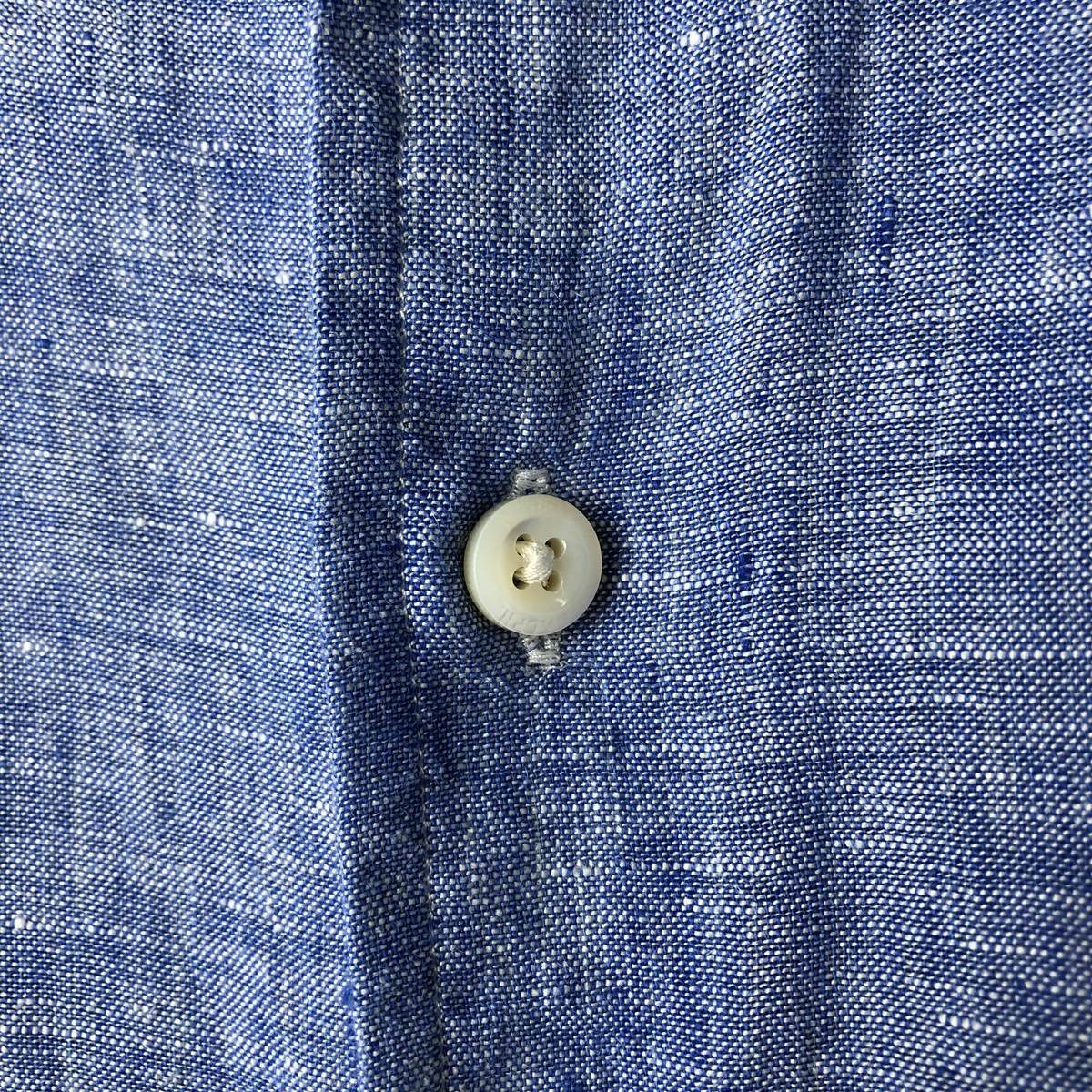 Used Ralph Lauren POLO RALPH LAUREN long-sleeved linen shirt men's size XXL thumbnail 5