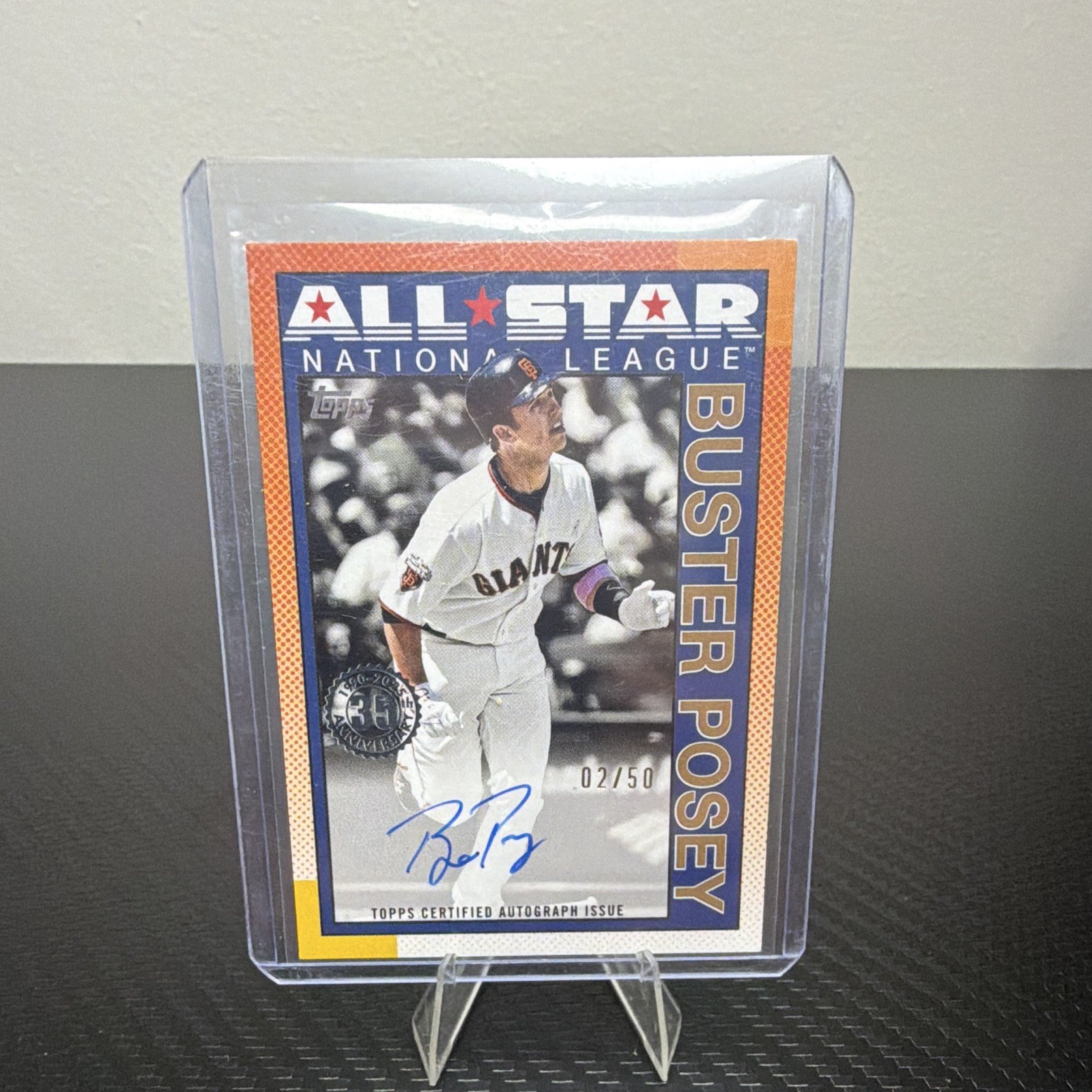 Topps 2025 Series 2 Buster Posey Giants 1990 AS Auto Gold /50 #90AS-BP