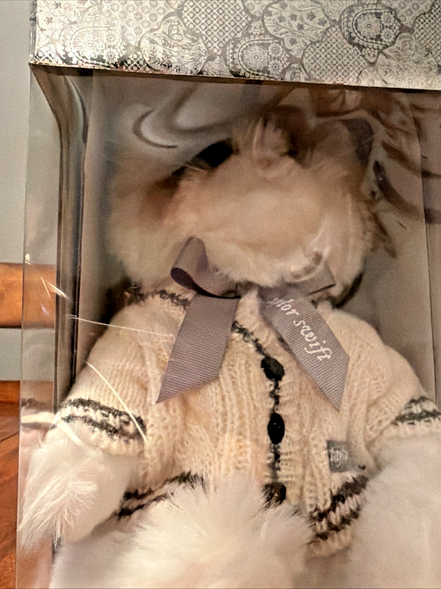 Taylor Swift Folklore Album Cardigan Plush Cat IN HAND! BRAND NEW