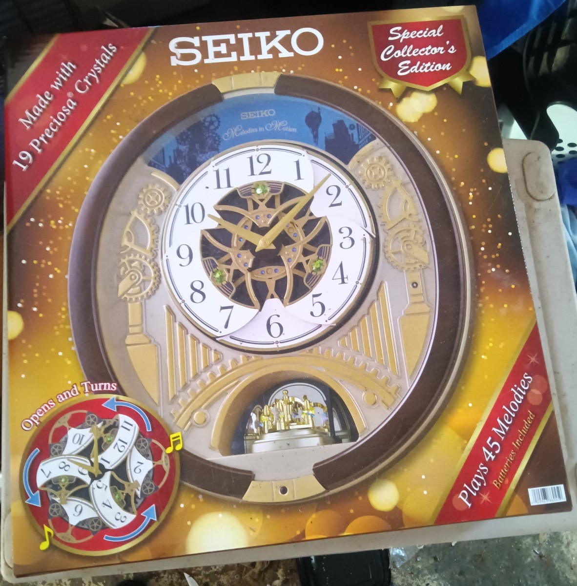 【動作確認済】SEIKO クォーツクロック Melodia メロディア 置時計 Amazon.com: SEIKO Melodies in Motion Wall Clock, Starry Night