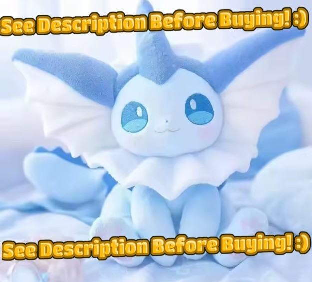 Pok&eacute;mon Vaporeon 8" Plush Toy Plushie Cute Soft Eevee Eeveelution CHINA PROD