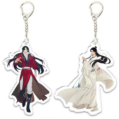2pcs Tian Guan Ci Fu Hua Cheng Xie Lian Acrylic Keychain Key Chains