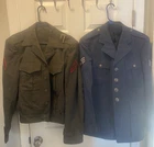 Vintage US Military Lot - Air Force USAF Blue Uniform & WW2 Marine Ike Jacket