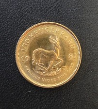 1/10 oz Krugerrand 1981 South Arfika Rand South Africa Or Oro Goud