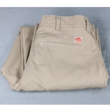 Red Kap Khaki Work Pants Men’s Industrial Uniform Trousers 32x28 Beige