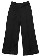 Vintage 70s Ecco Bay Pants Women  s 6 Black Ankle Trouser Wide Leg Knit USA 28x25