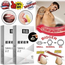 50PCS Small Size Ultra Thin Latex Condom for Men Sex Products Tight Condoms 45mm