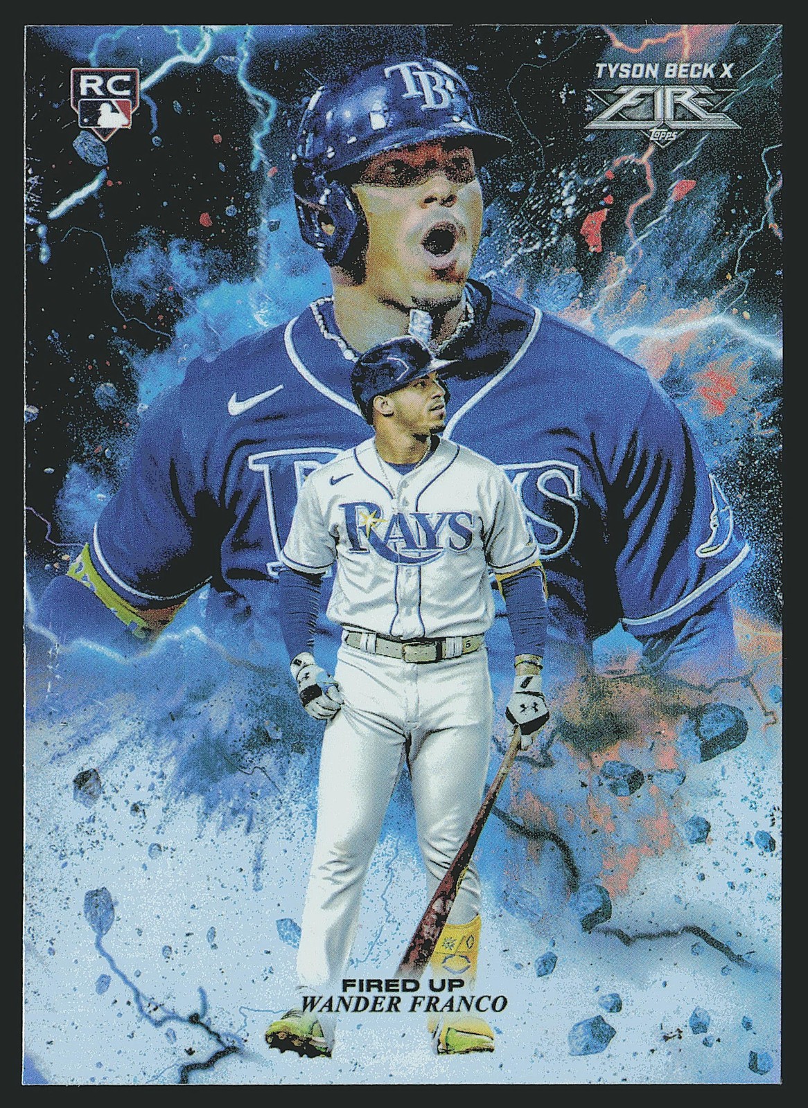 2022 Topps Fire #FIU-20 Wander Franco Fired Up RC