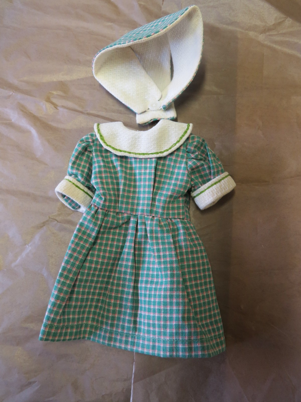 Habit poupée ancienne Bleuette 27cm costume corps 21cm référence 64