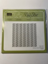 Stampin'Up Textured Impressions CABLE KNIT 3D Embossing Folder Sizzix NEW
